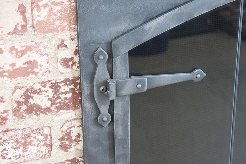 Forged Iron fireplace doors Stoll